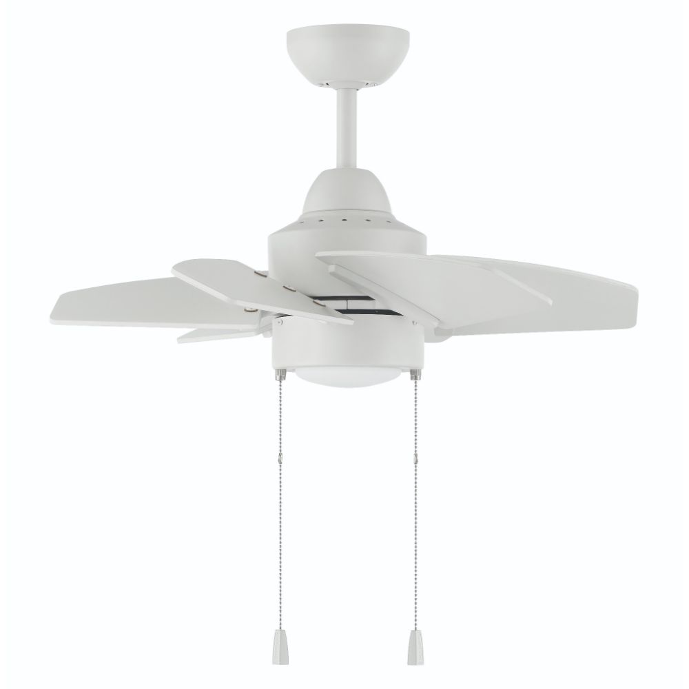 Craftmade PPT24W6 Propel II 24" Ceiling Fan with Blades and Light Kit