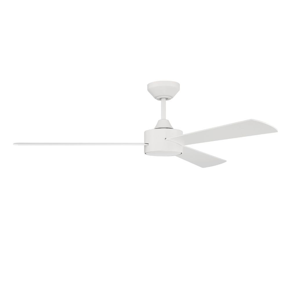 Craftmade PRV52MWW3 52" Provision Ceiling Fan in Matte White