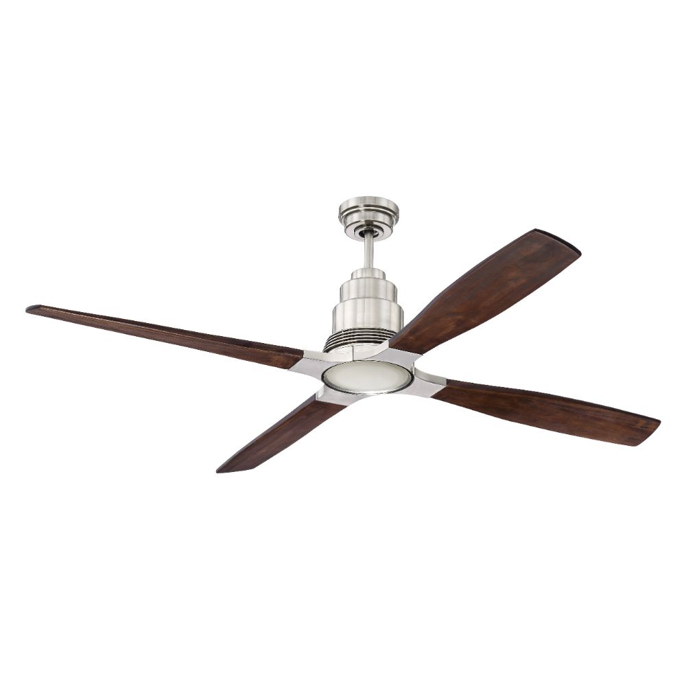 Craftmade RIC60BNK4 Ricasso Ceiling Fan in Brushed Polished Nickel
