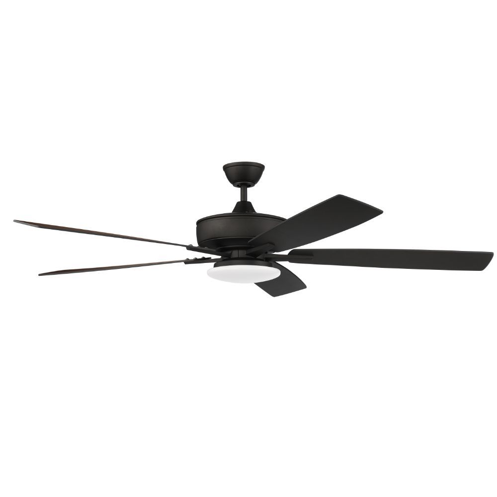 Craftmade S112ESP5-60ESPWLN 60" Super Pro Fan with Low Profile Light Kit and Blades in Espresso