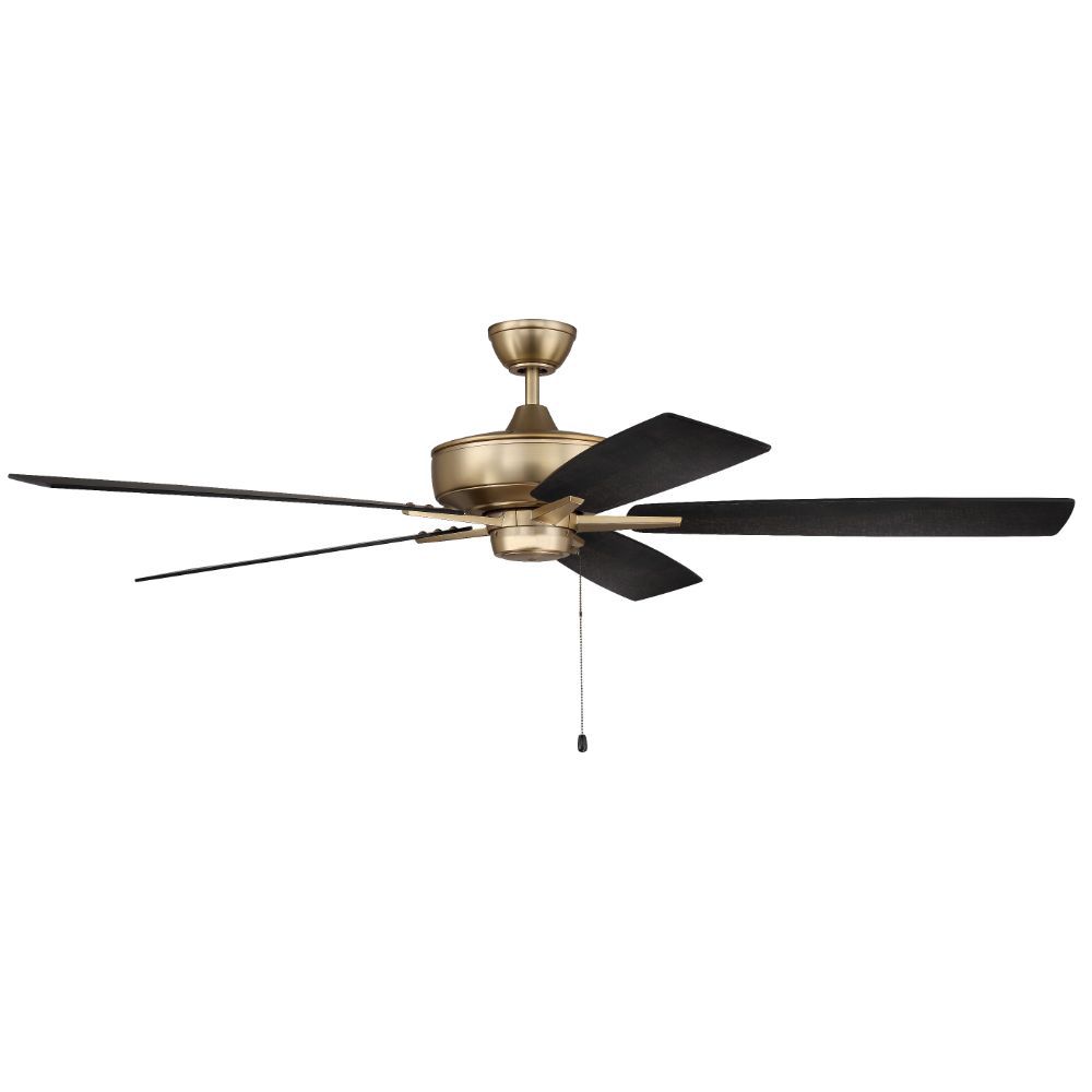 Craftmade S60SB5-60BWNFB 60" Super Pro Fan with Blades in Satin Brass