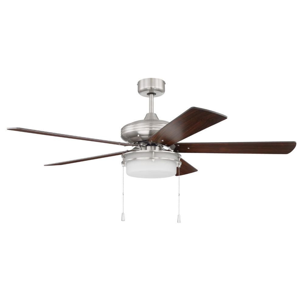 Craftmade STO52BNK5 52" Stonegate Ceiling Fan in Brushed Polished Nickel