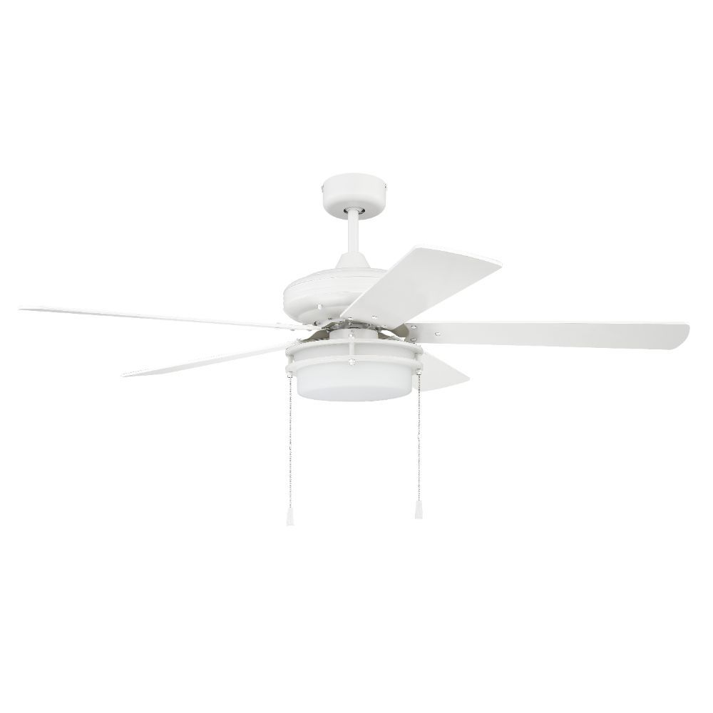 Craftmade STO52W5 52" Stonegate Ceiling Fan in White