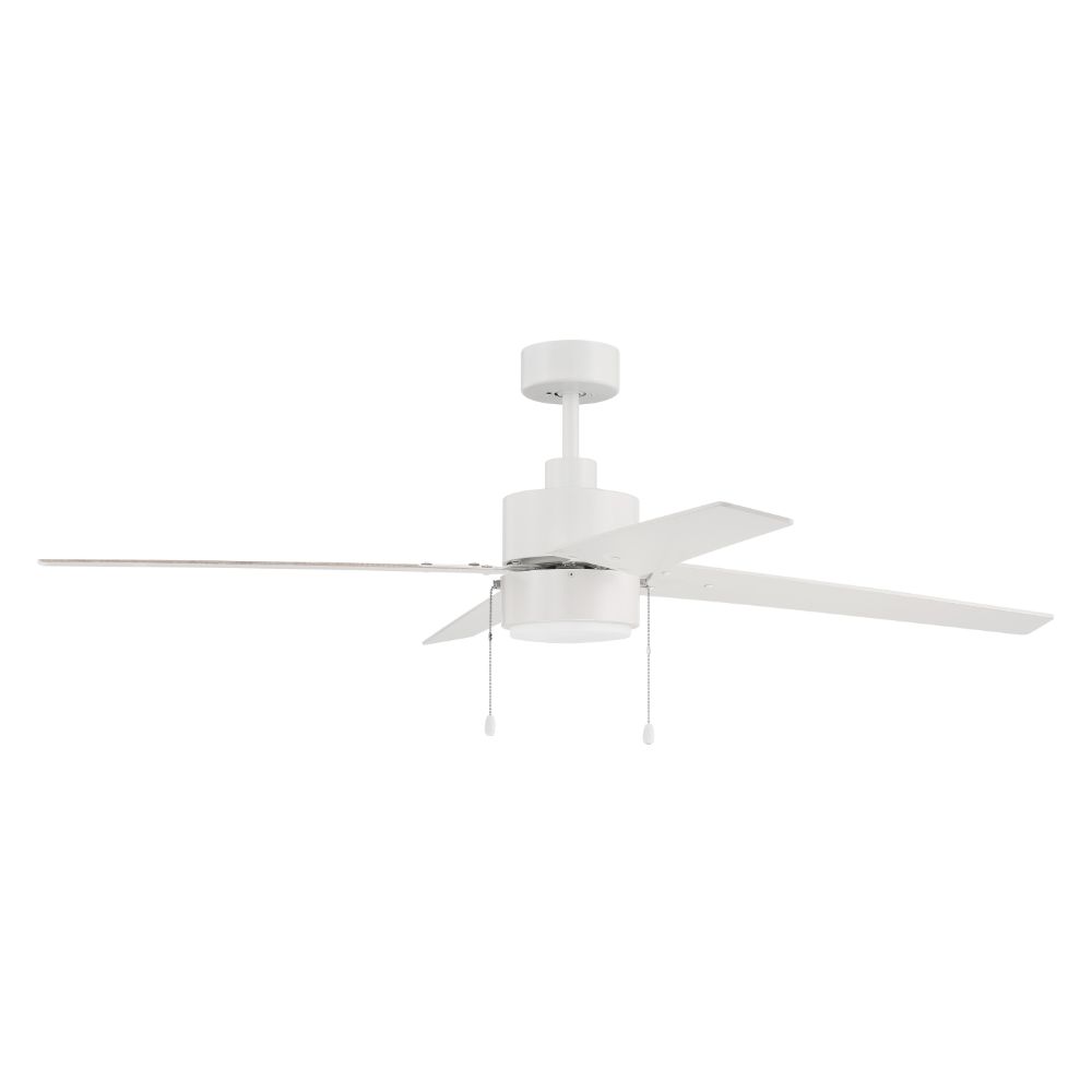 Craftmade TER52W4 Terie 52" Ceiling Fan with Blades Included, White Finish