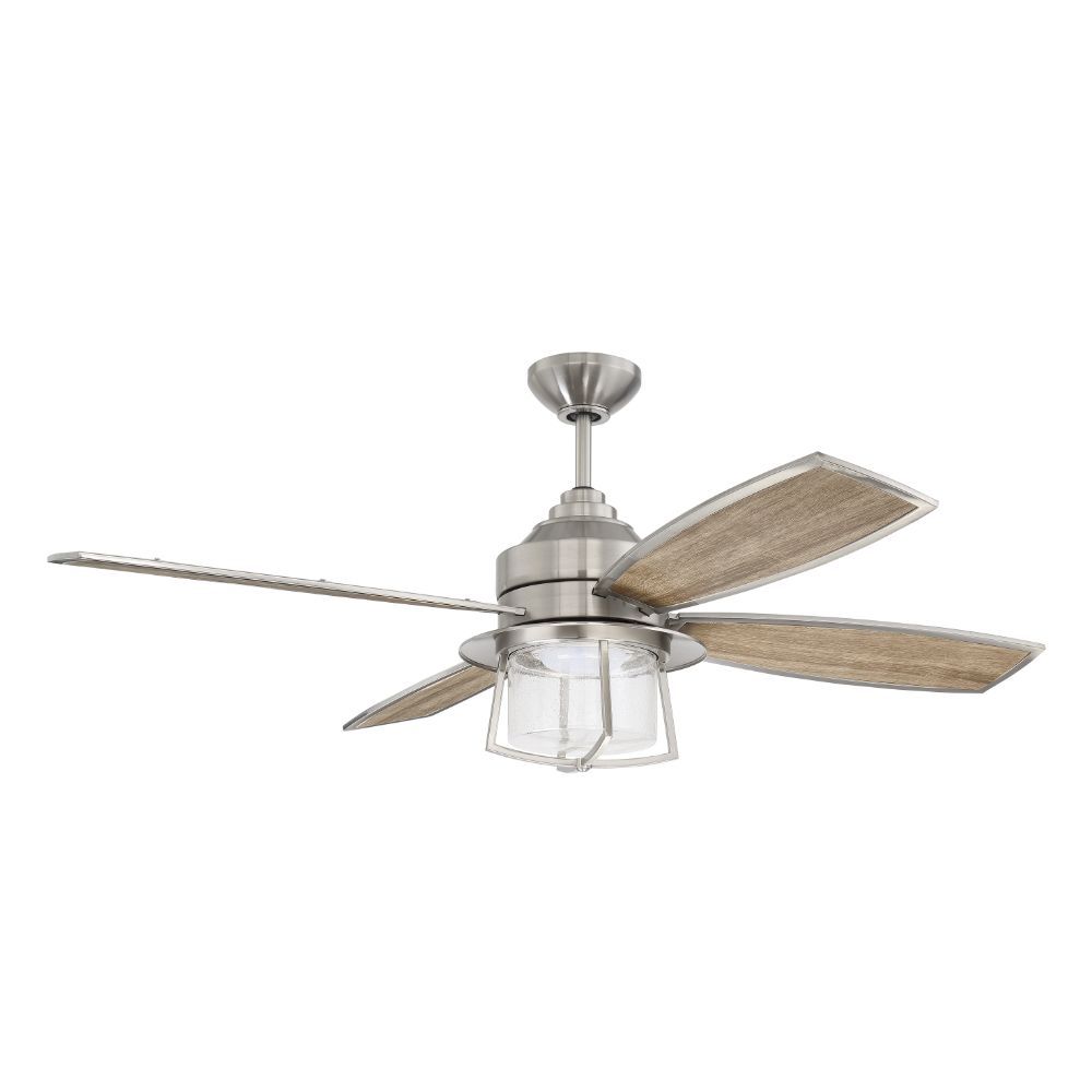 Craftmade WAT52BNK4 Waterfront 52" Waterfront Ceiling Fan in Brushed Polished Nickel