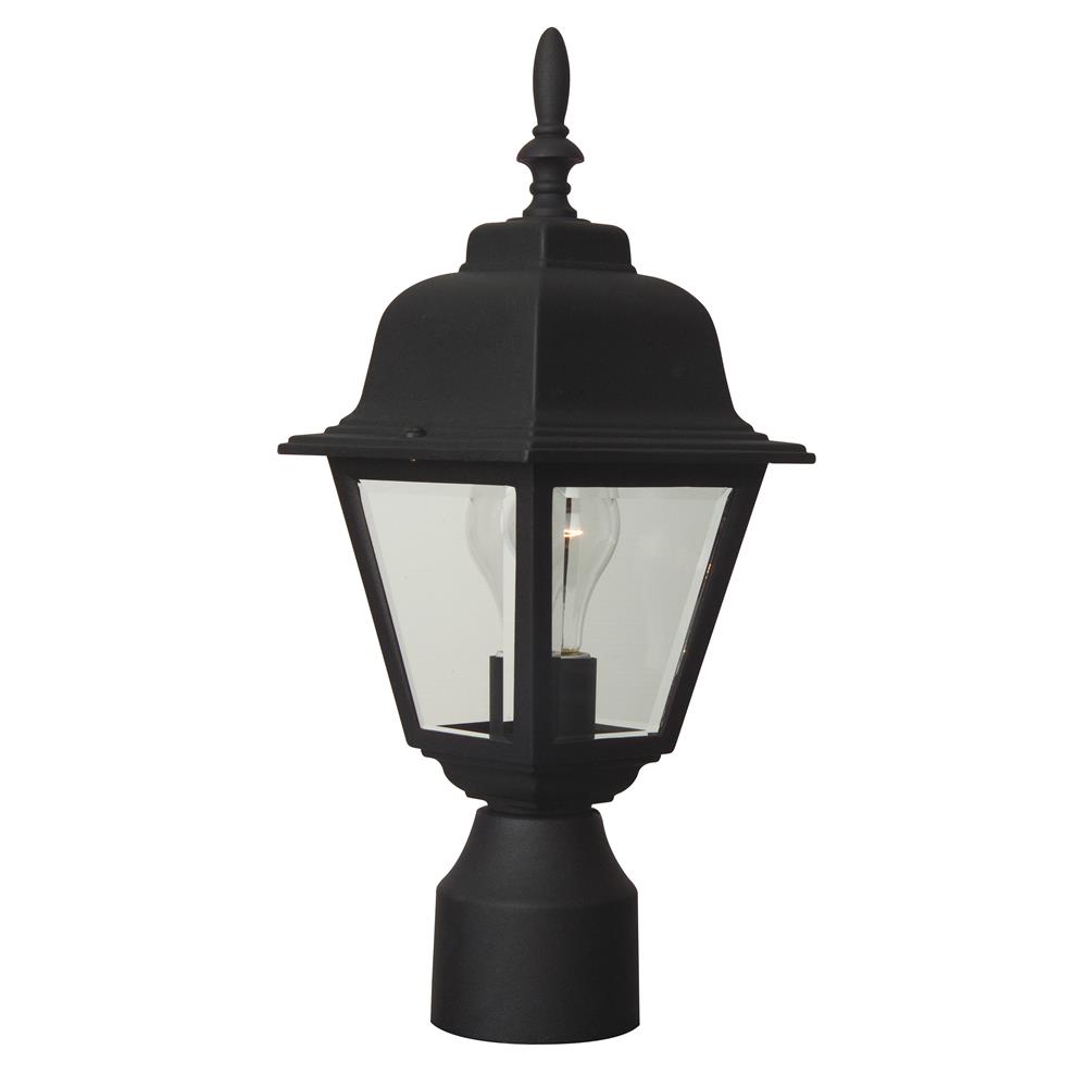 Craftmade Z175-TB Coach Lights Small Post Mount in Textured Matte Black