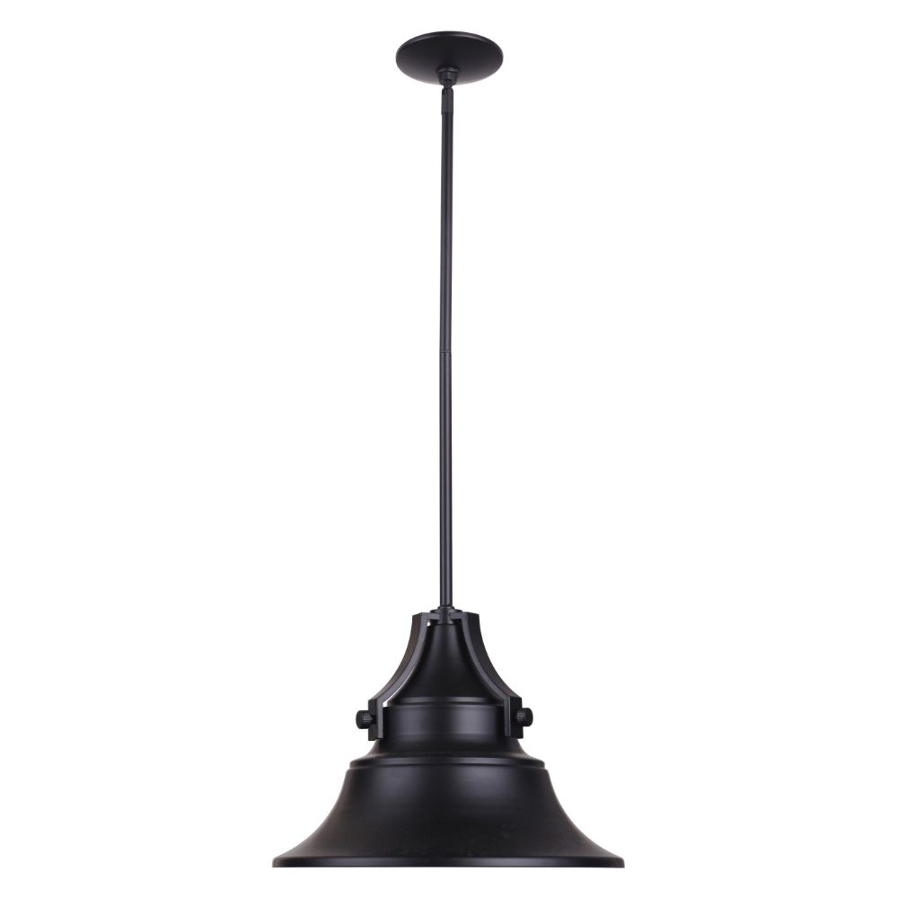 Craftmade Z4401-MN Union 1 Light Small Pendant in Midnight with Metal Shade