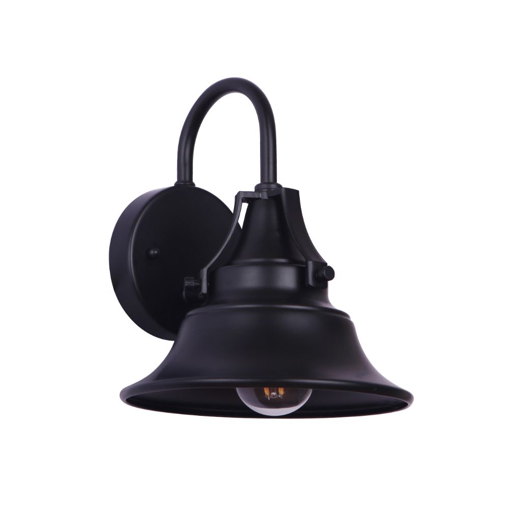 Craftmade Z4404-MN Union 1 Light Small Lantern in Midnight with Metal Shade