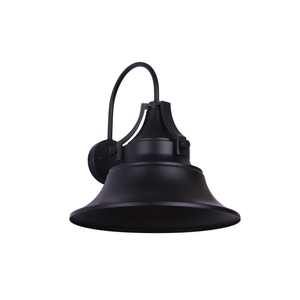 Craftmade Z4424-MN Union 1 Light Large Wall Mount in Midnight with Metal Shade