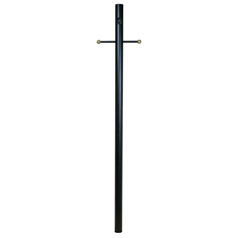 Craftmade Z8792-TB Direct Burial 84" Smooth Post w/Photocell in Textured Matte Black