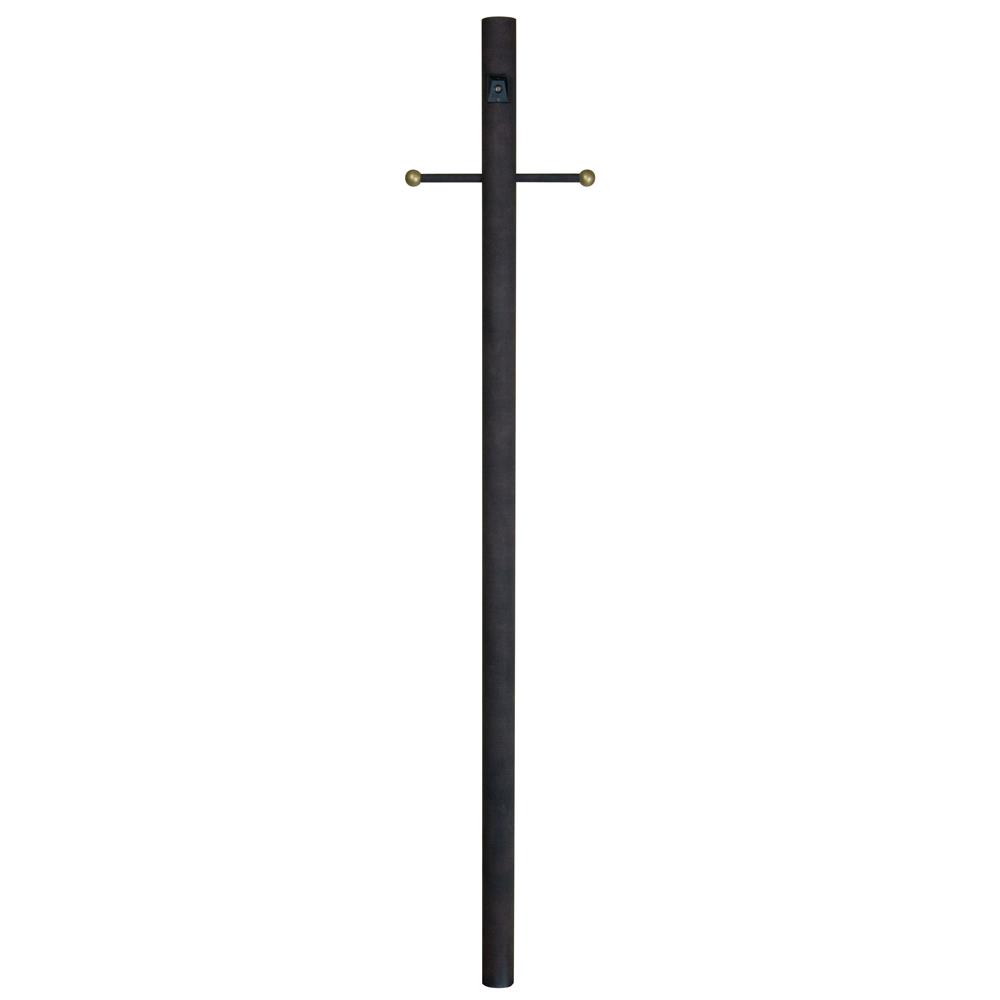 Craftmade Z8792-RT Direct Burial 84" Smooth Post w/Photocell in Rust