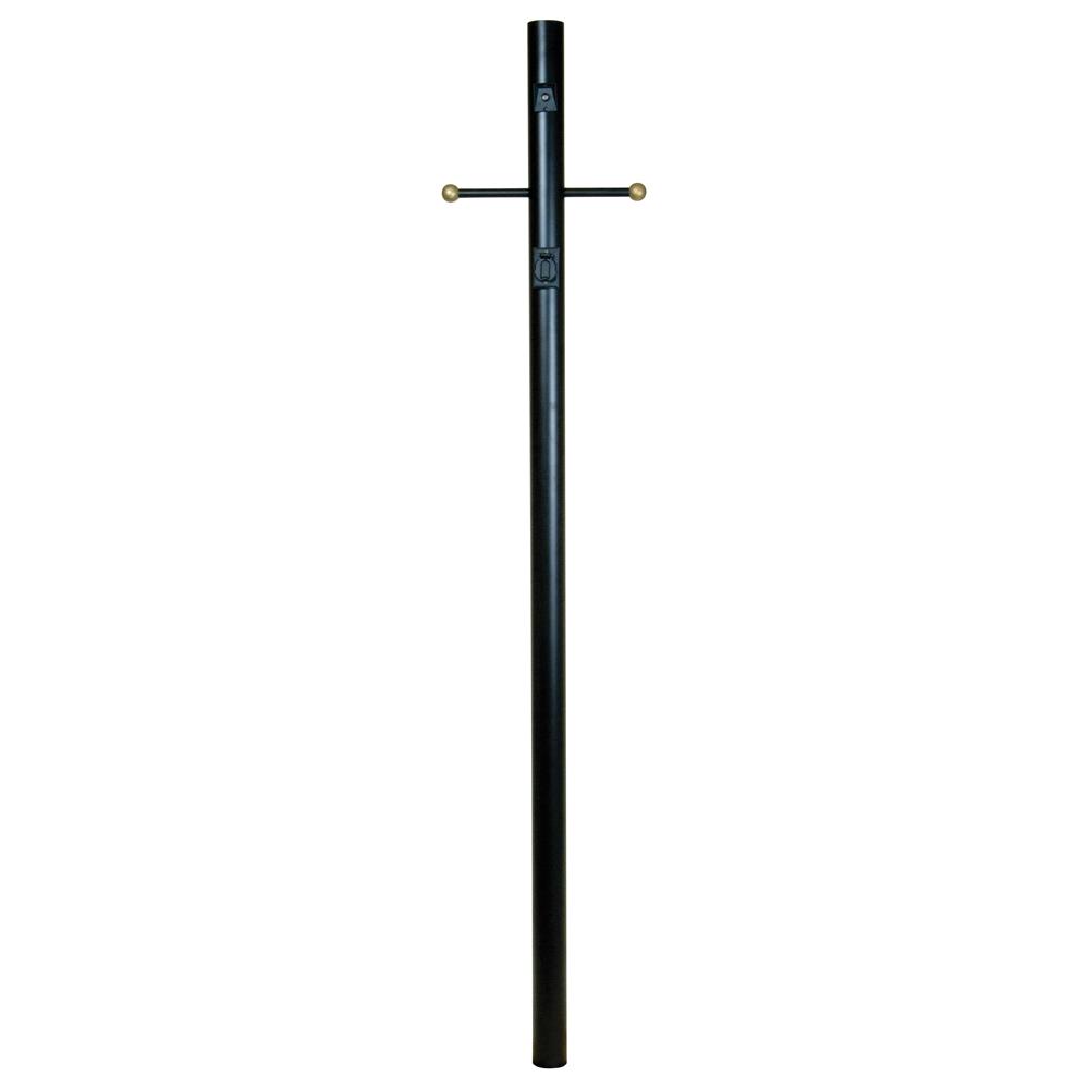 Craftmade Z8794-RT Direct Burial 84" Smooth Post w/Photocell & Outlet in Rust
