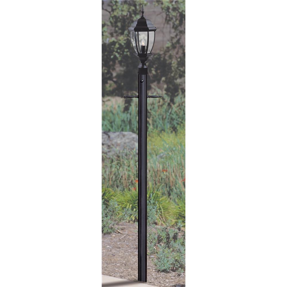 Craftmade Z8992-TB Direct Burial 84" Fluted Post w/Photocell in Textured Matte Black