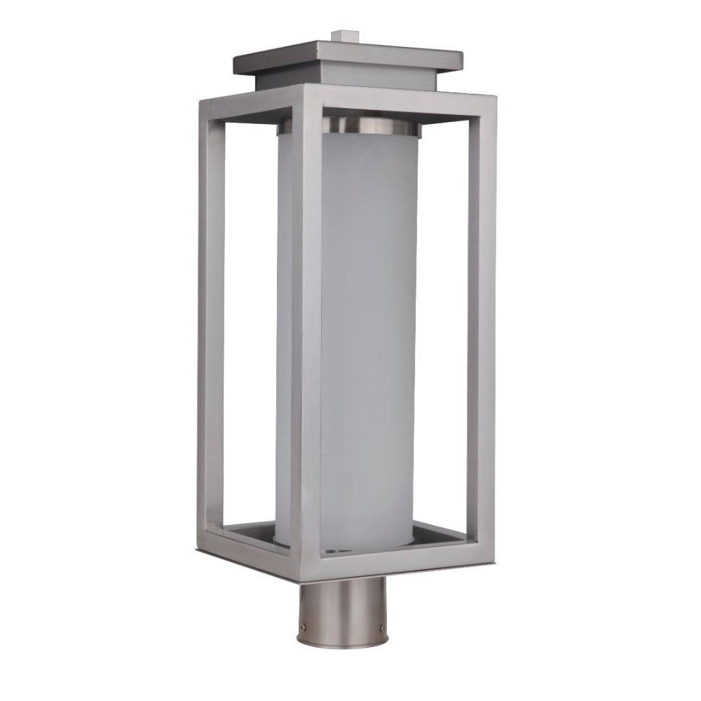 Craftmade ZA1325-SS-LED Vailridge Large LED Post Mount in Stainless Steel