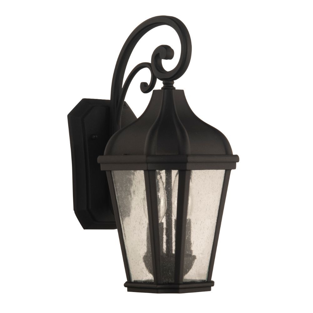 Craftmade ZA3014-TB Briarwick Medium 2 Light Outdoor Lantern in Textured Matte Black