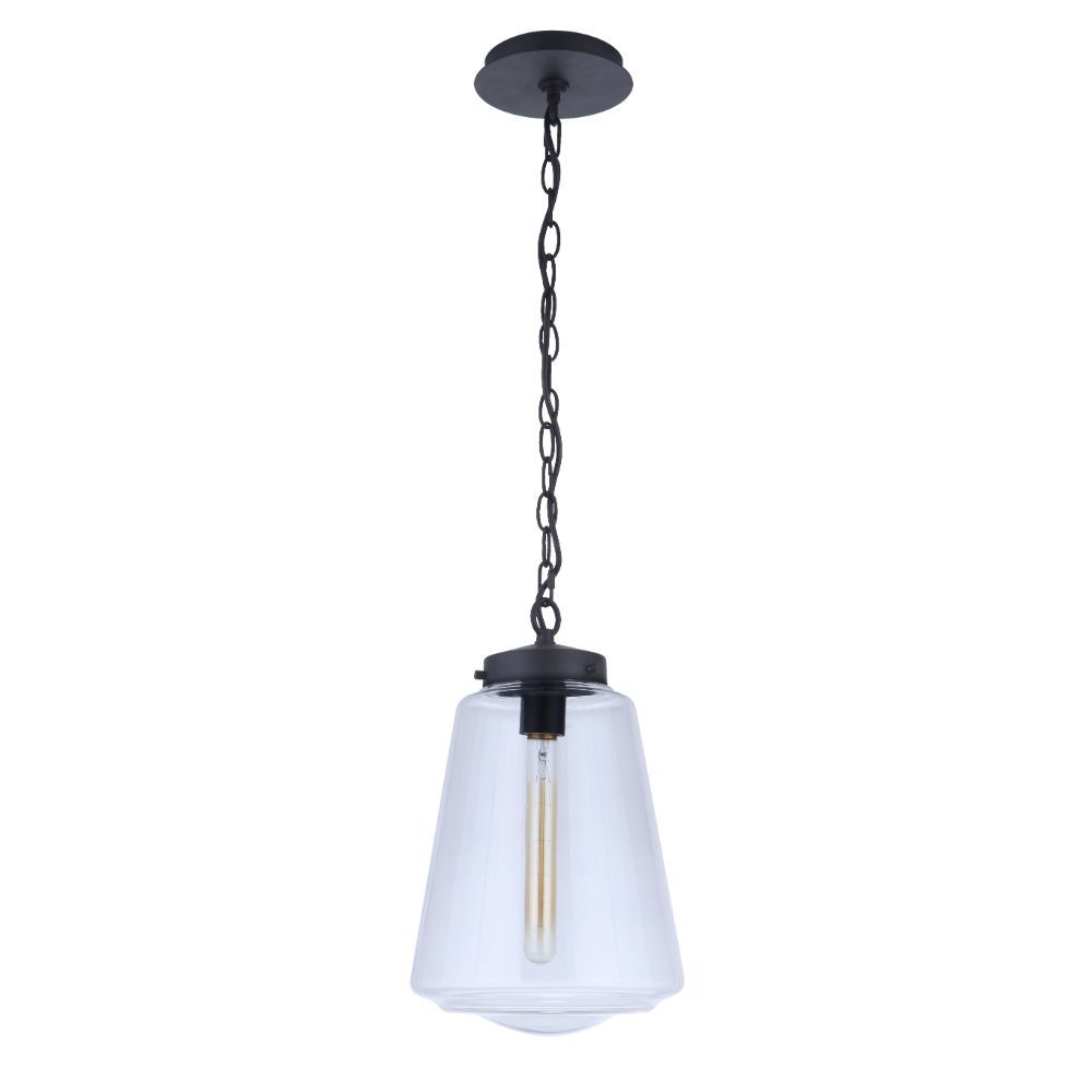 Craftmade ZA3821-MN Laclede 1 Light Outdoor Pendant in Midnight