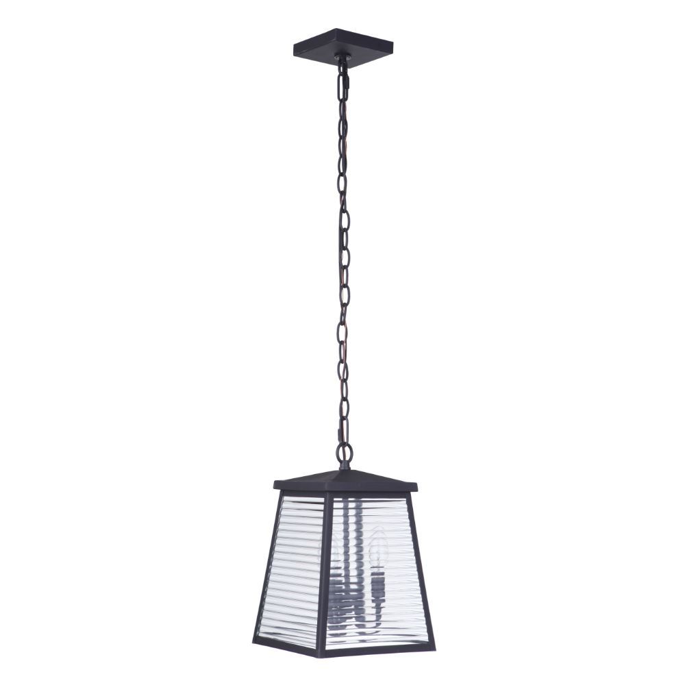 Craftmade ZA4111-MN Armstrong 3 Light Outdoor Pendant in Midnight