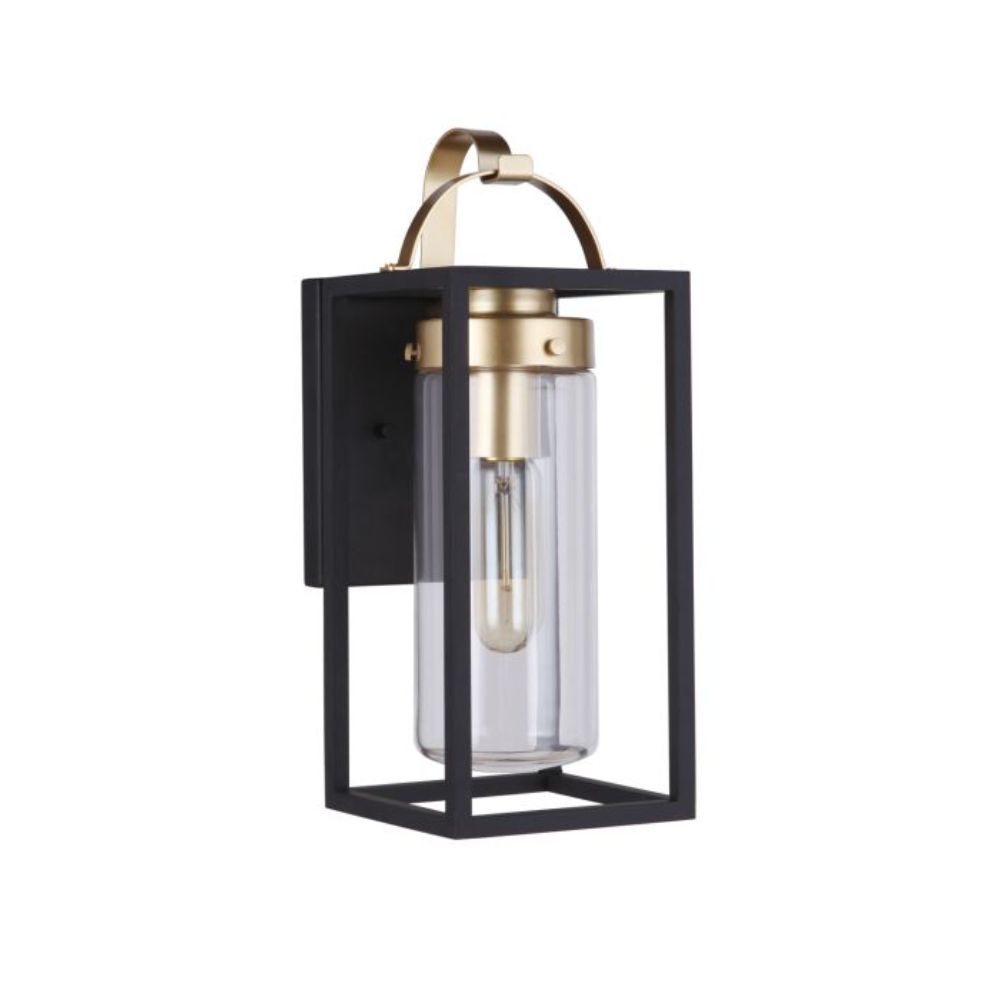 Craftmade ZA4804-MNSB Neo Outdoor Lantern 1  Light  Midnight / Satin Brass