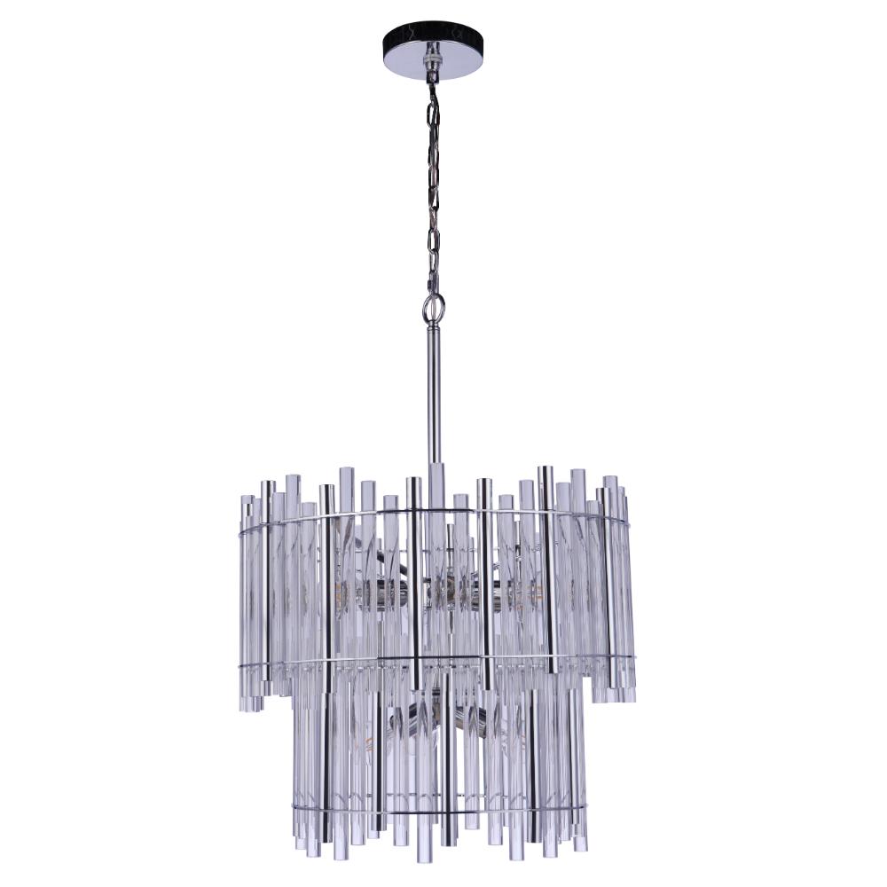 Craftmade 59229-CH Reveal 9 Light Chandelier in Chrome