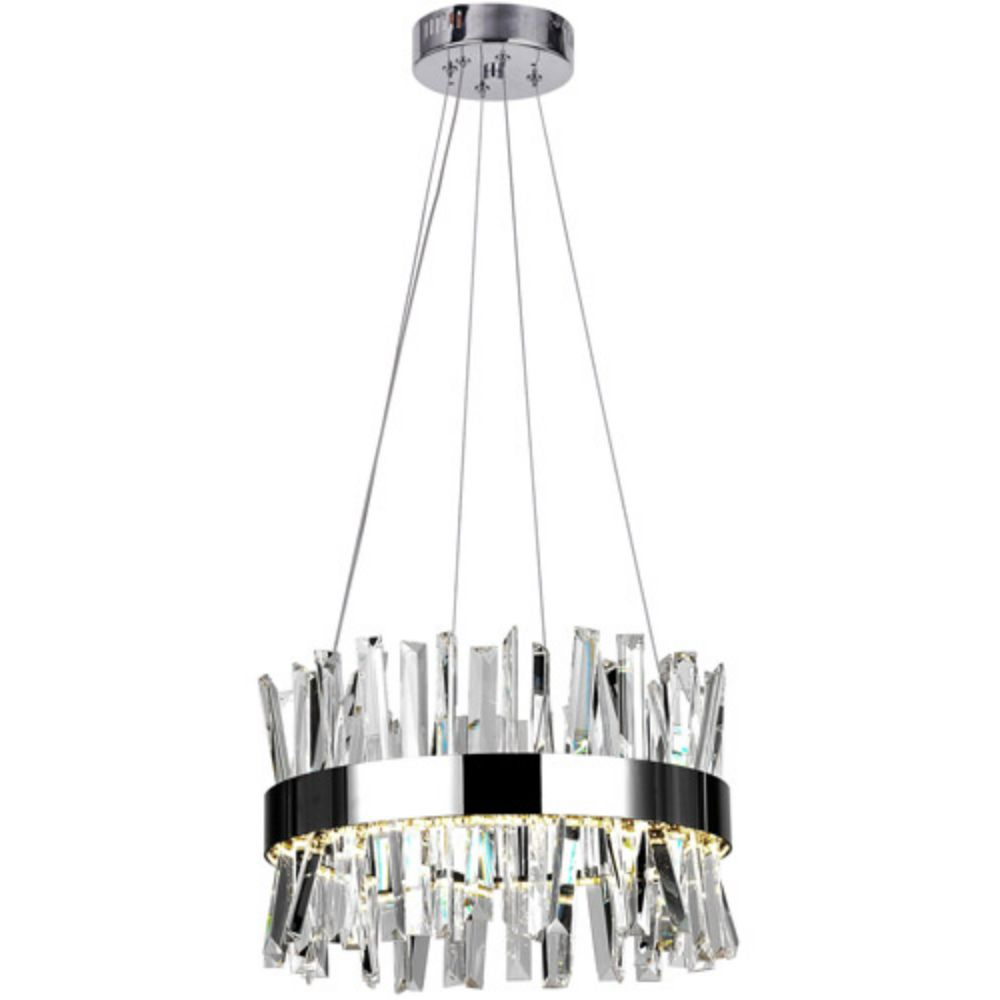 CWI Lighting 1086P18-601 Faye LED Chandelier with Chrome Finish