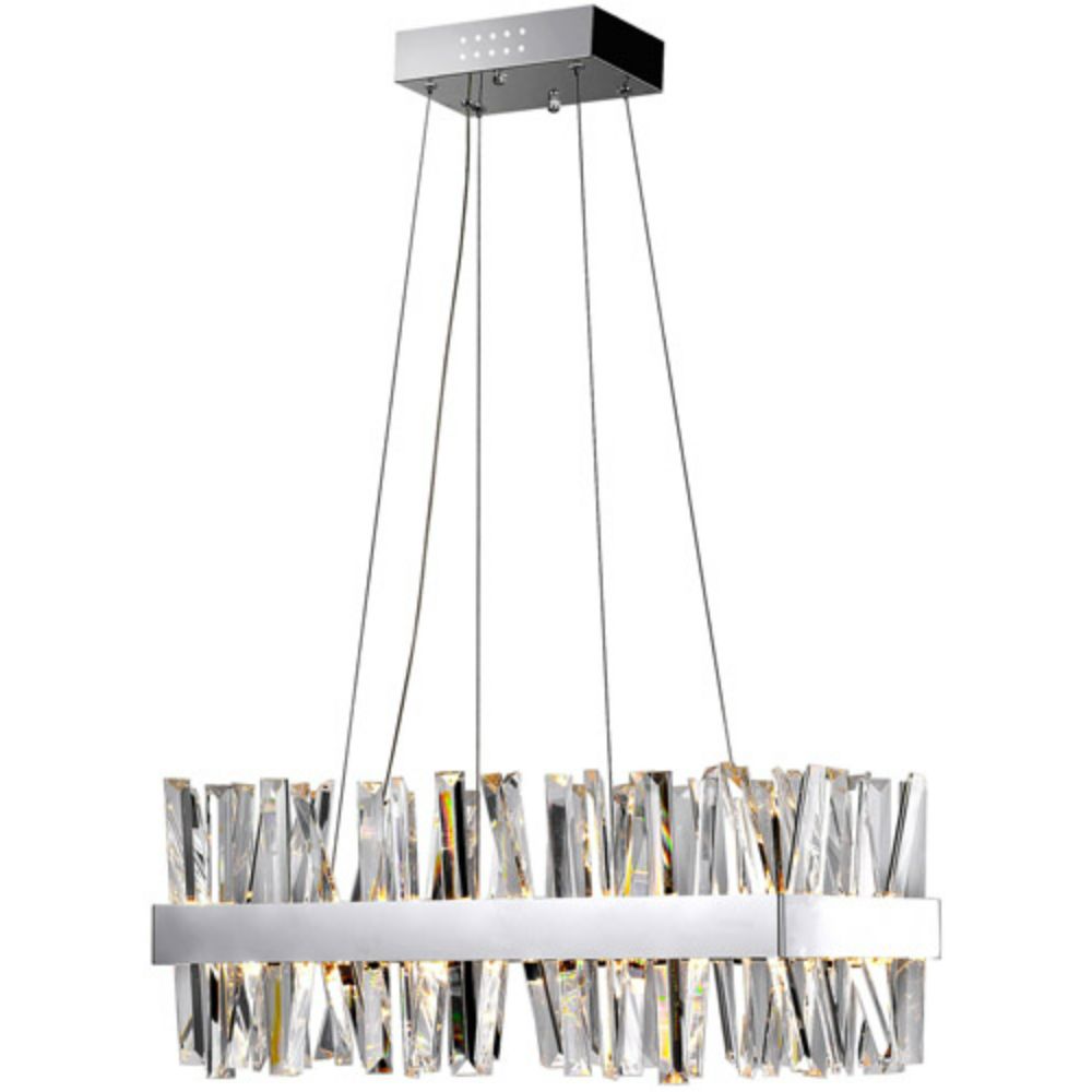 CWI Lighting 1086P26-601-RC Faye LED Chandelier with Chrome Finish