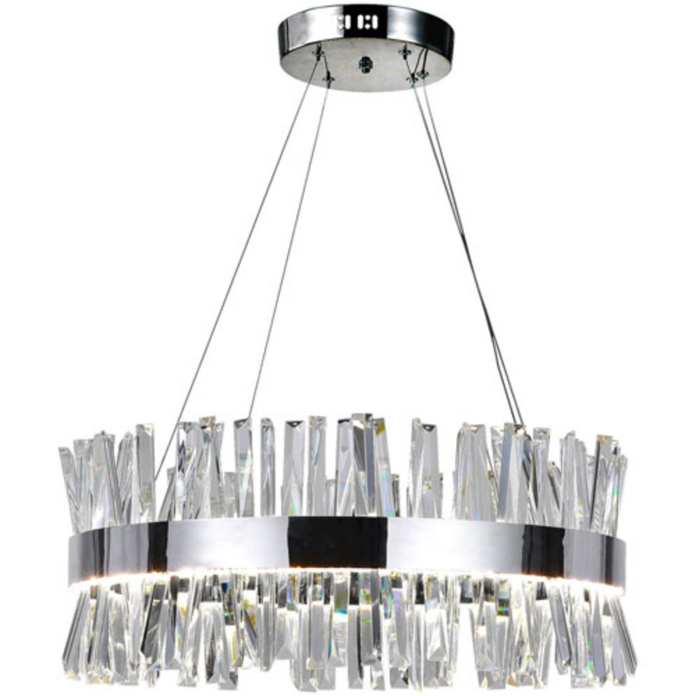 CWI Lighting 1086P26-601 Faye LED Chandelier with Chrome Finish