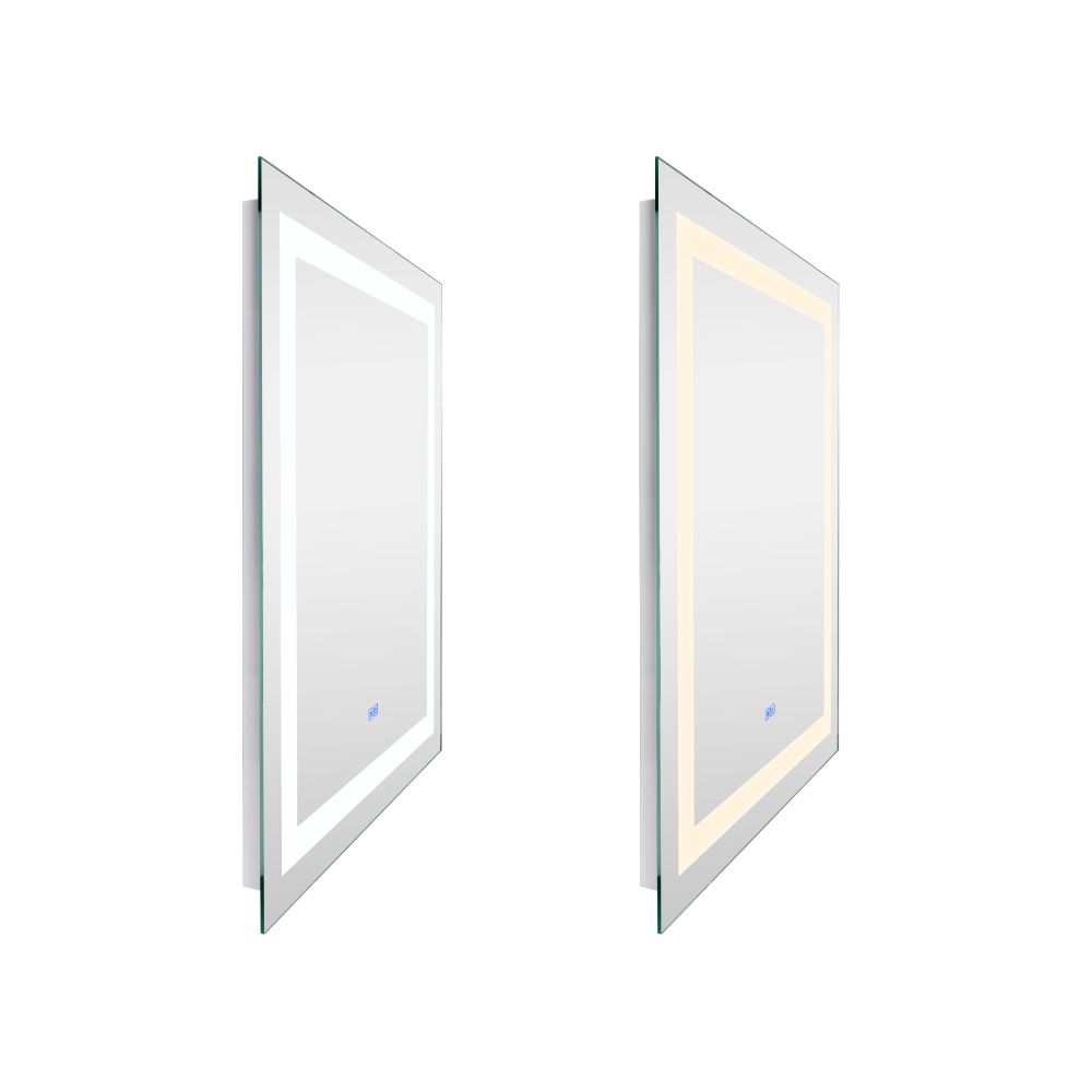 CWI Lighting 1232W30-36-A Abril Rectangle Matte White LED 30 in. Mirror 