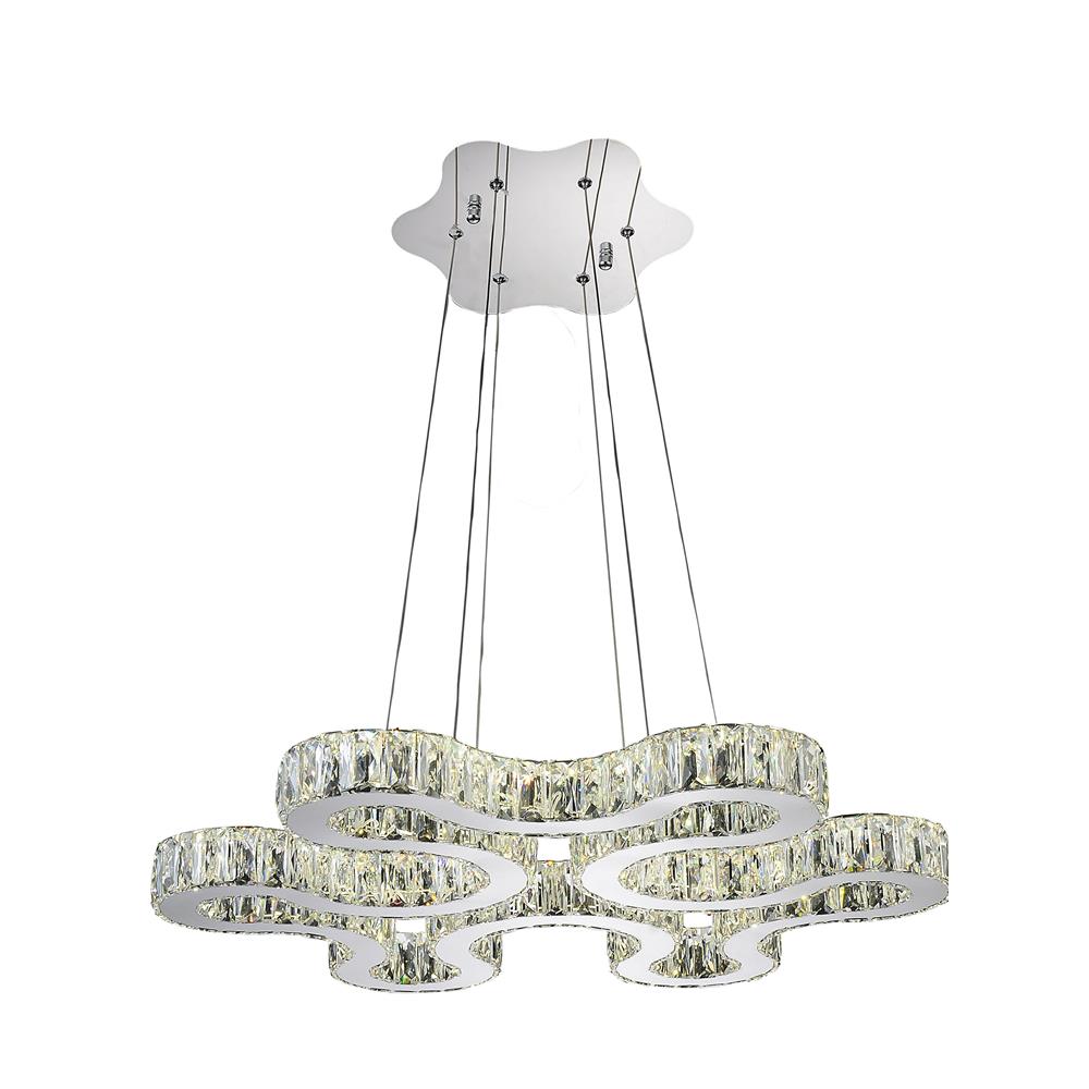 CWI Lighting 5616P27ST-R Odessa LED Chandelier with Chrome finish