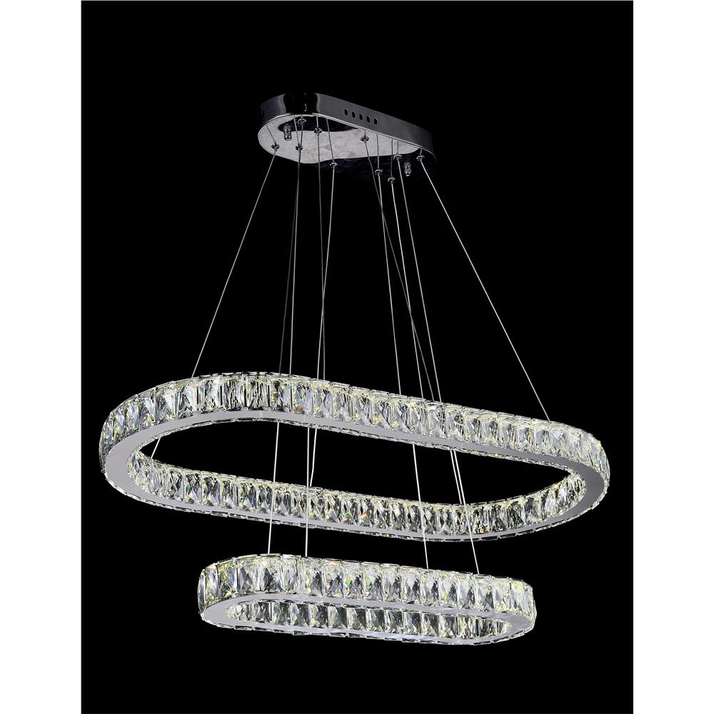 CWI Lighting 5628P34ST-2O Milan LED Chandelier with Chrome finish