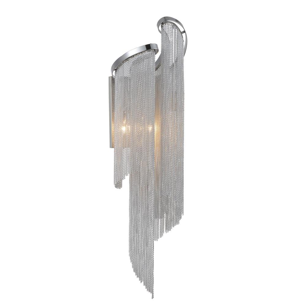 CWI Lighting 5650W9C-A Daisy 2 Light Wall Sconce with Chrome finish