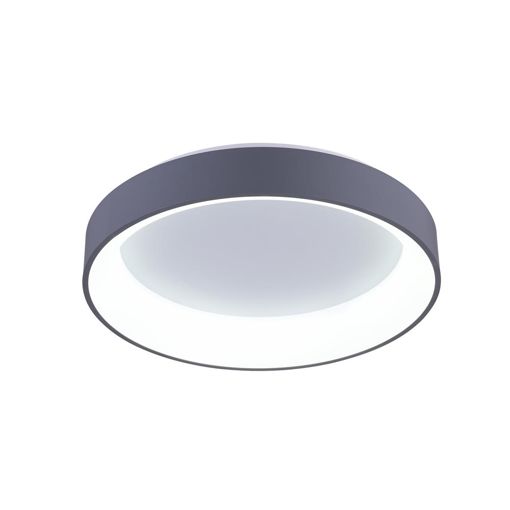 CWI Lighting 7103C18-1-167 Arenal LED Drum Shade Flush Mount with White finish