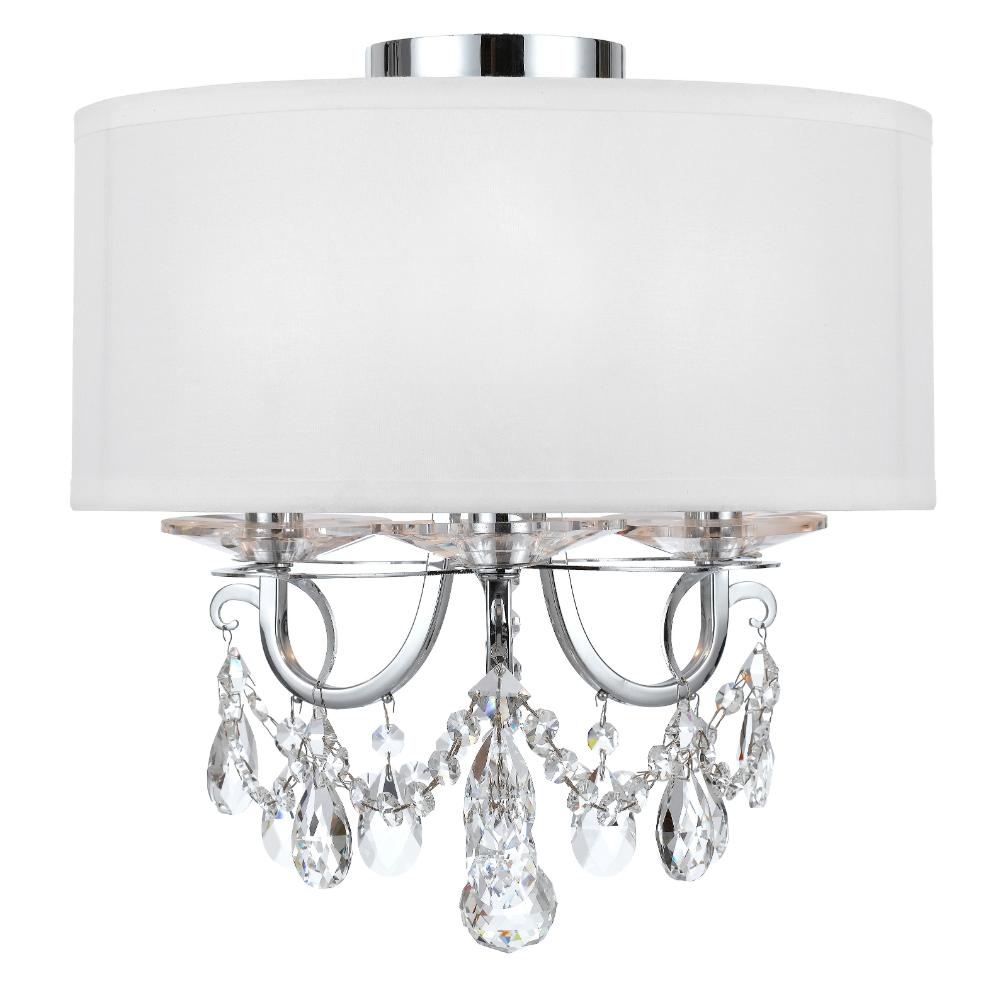 Crystorama Lighting 6623-CH-CL-MWP_CEILING Othello 3 Light Polished Chrome Ceiling Mount