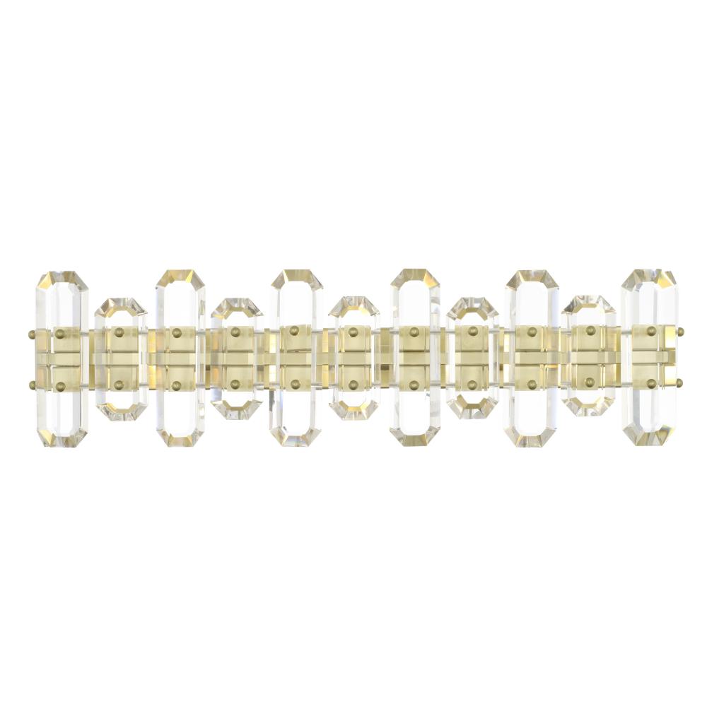 Crystorama Lighting BOL-8883-AG Bolton 3 Aged Brass Light Vanity