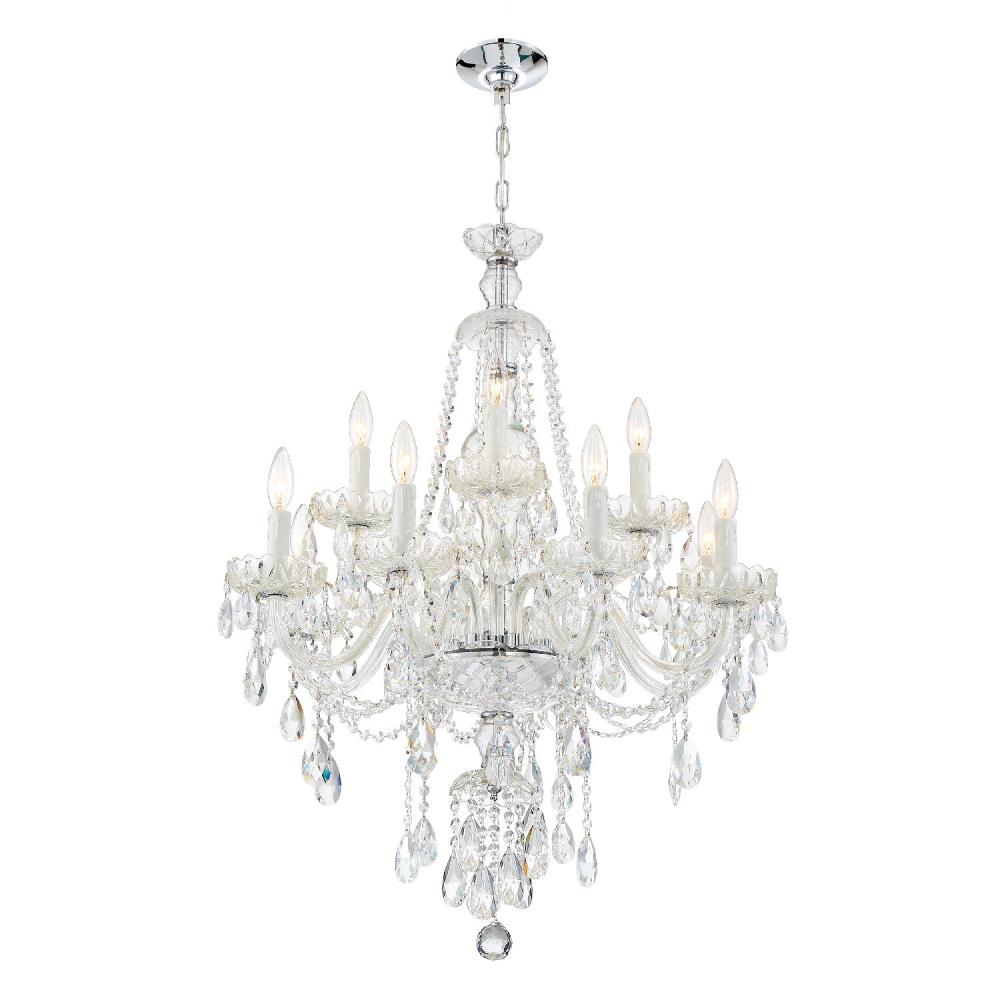 Crystorama Lighting CAN-A1312-CH-CL-MWP Candace 12 Light Chrome Chandelier
