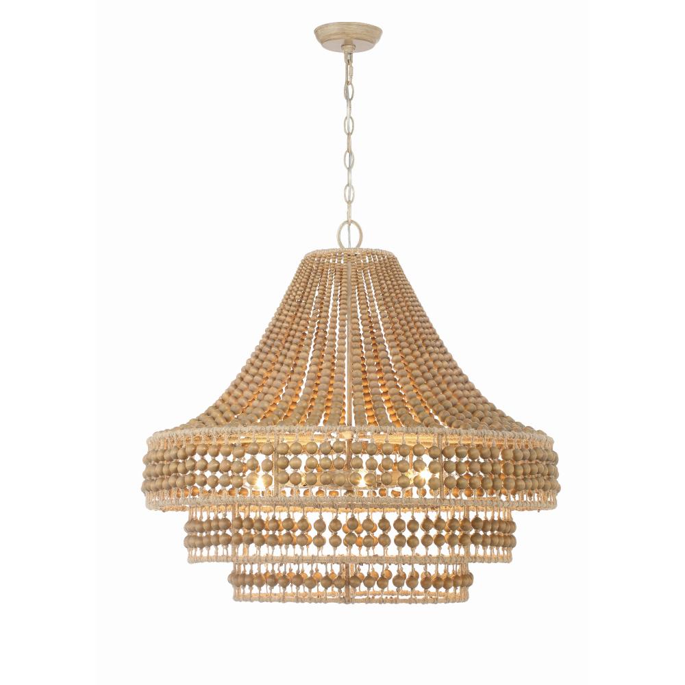 Crystorama Lighting SIL-B6008-BS Silas 8 Light Burnished Silver Chandelier