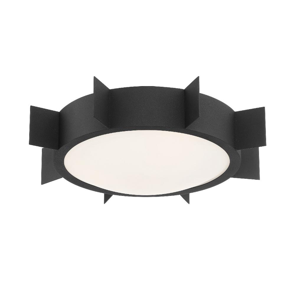Crystorama Lighting SOL-A3103-BF Solas 3 Light Black Forged Ceiling Mount