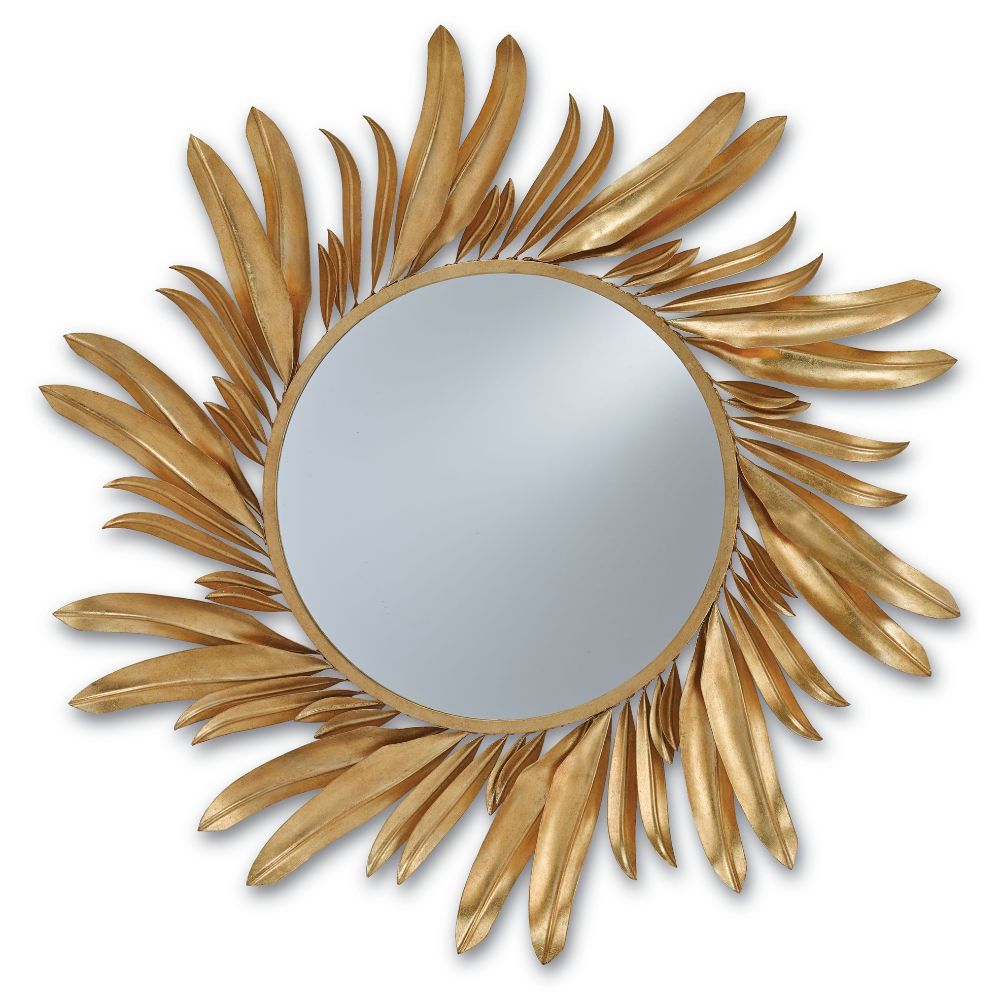 Currey & Company 1108 Folium Mirror in Contemporary Gold Leaf/Mirror