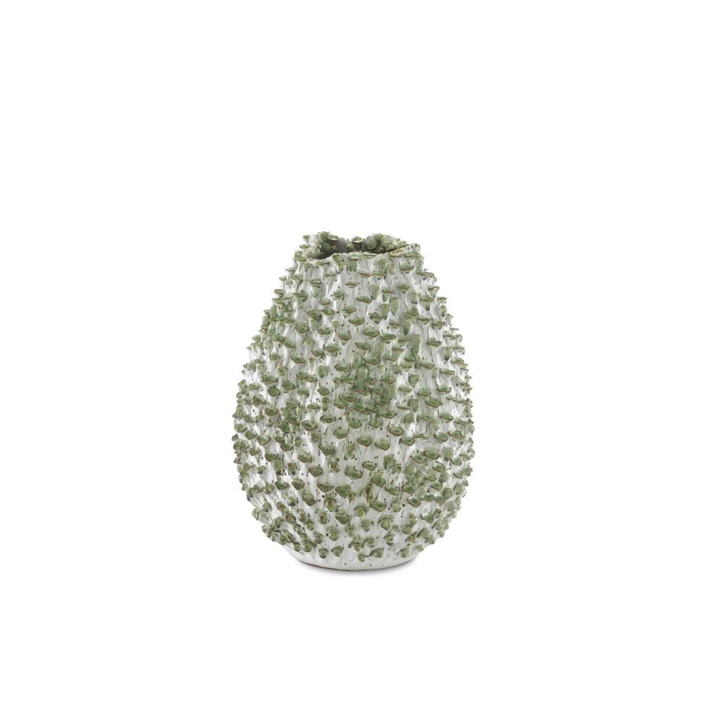 Currey & Company 1200-0301 Milione Small Vase in White/Green