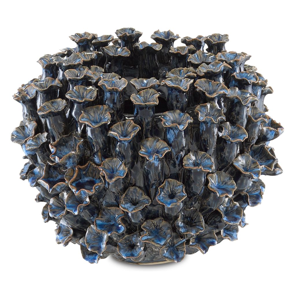 Currey & Company 1200-0304 Manitapi Small Vase in Blue