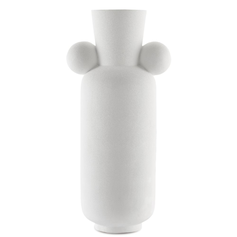 Currey & Company 1200-0394 Happy 40 Tall White Vase