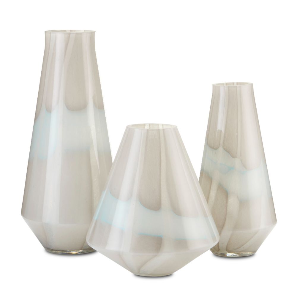 Currey & Company 1200-0445 Floating Cloud Vase Set of 3