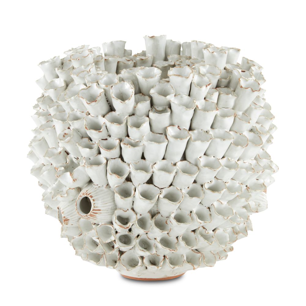 Currey & Company 1200-0491 Manitapi White Vase