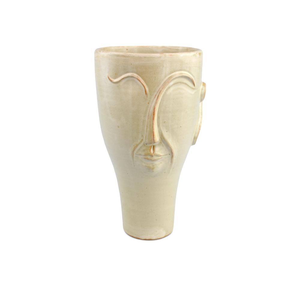 Currey & Company 1200-0532 Poet Large Vase in Milky White