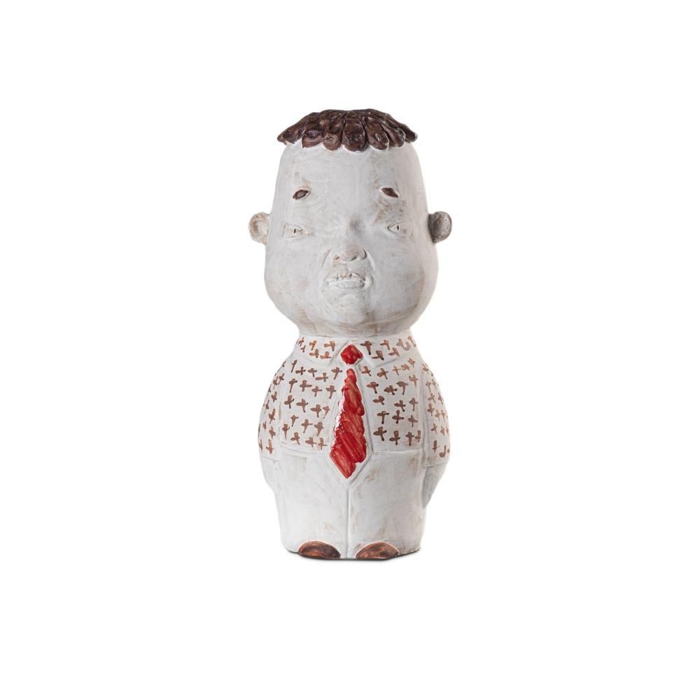 Currey & Company 1200-0565 Successful Businessman in White / Brown / Red