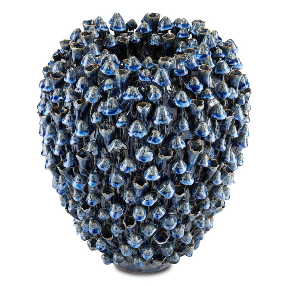Currey & Company 1200-0575 Manitapi Large Vase in Blue
