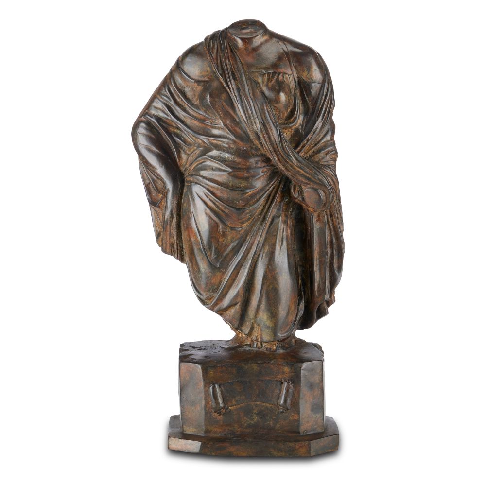 Currey & Company 1200-0599 Greek Female Torso Bronze in Antique Bronze