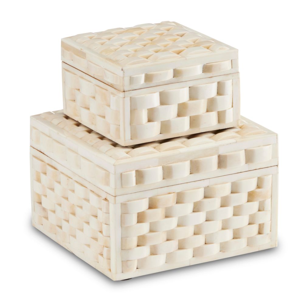 Currey & Company 1200-0647 Felice Box Set of 2 in Natural