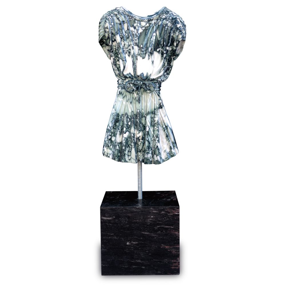 Currey and Company 1200-0666 Adara Marble Dress Sculpture