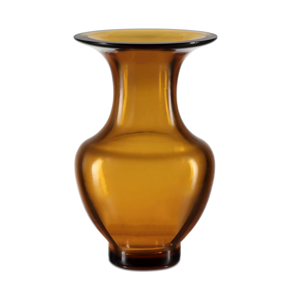 Currey and Company 1200-0676 Amber & Gold Peking Vase