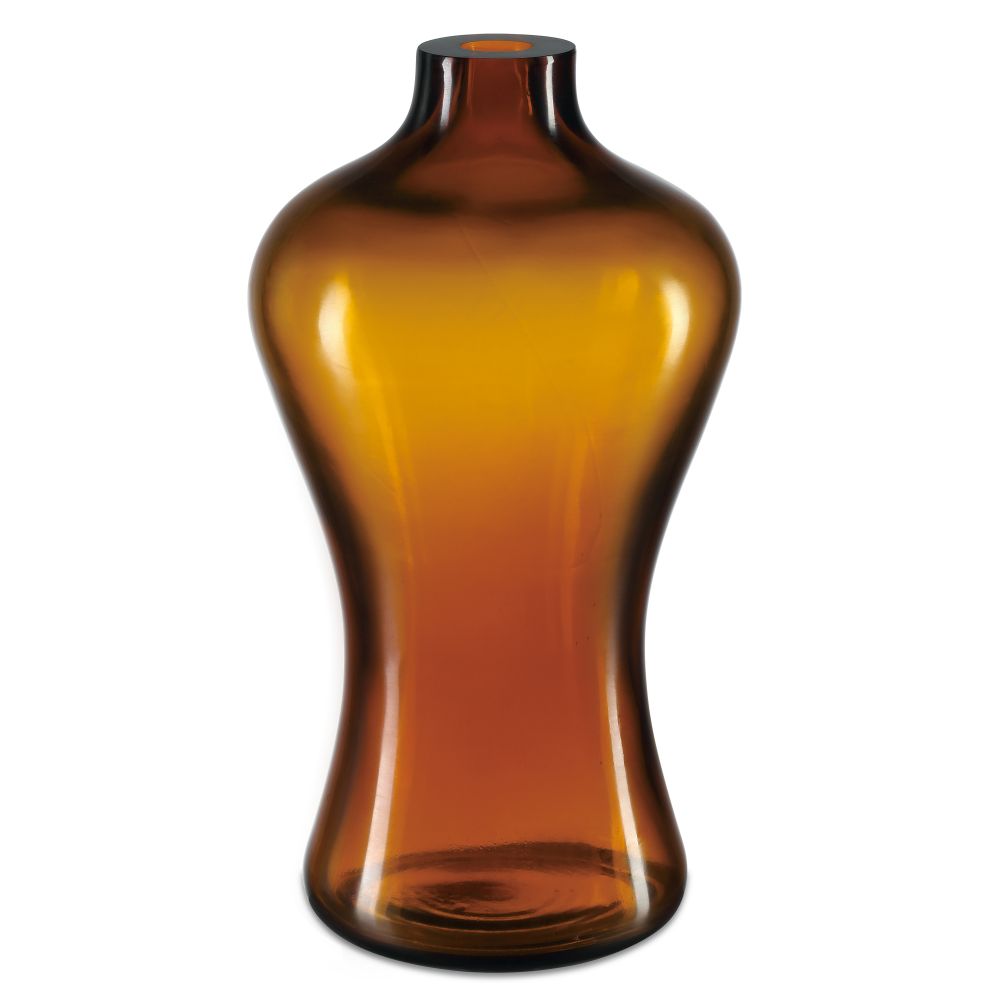Currey and Company 1200-0678 Amber & Gold Peking Maiping Vase